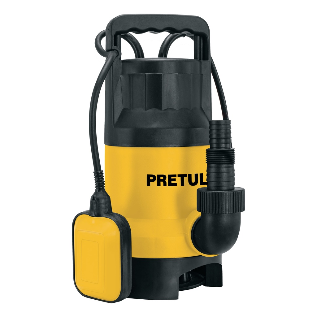[T27199] Bomba sumergible plástica 1 1/2 HP para agua sucia, Pretul