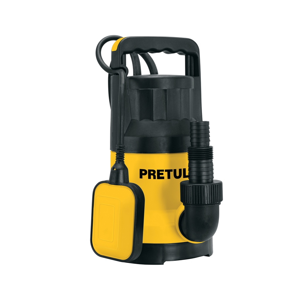 [T27197] Bomba sumergible plástica 1 HP para agua limpia, Pretul