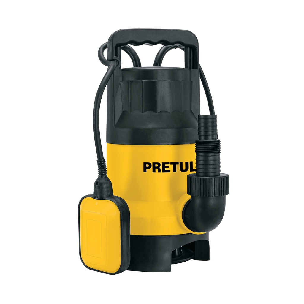 Bomba sumergible plástica 1 HP para agua sucia, Pretul