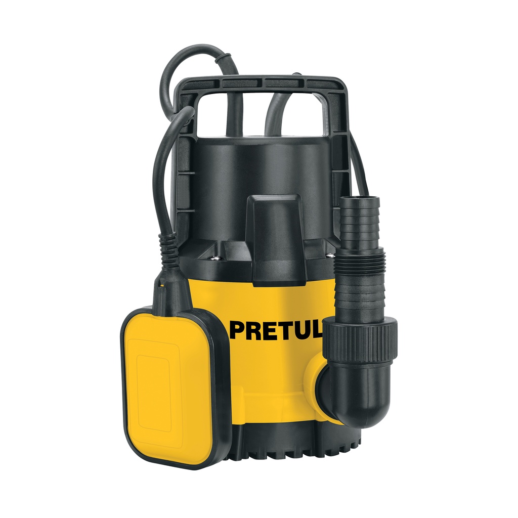 [T27196] Bomba sumergible plástica 3/4 HP para agua limpia, Pretul