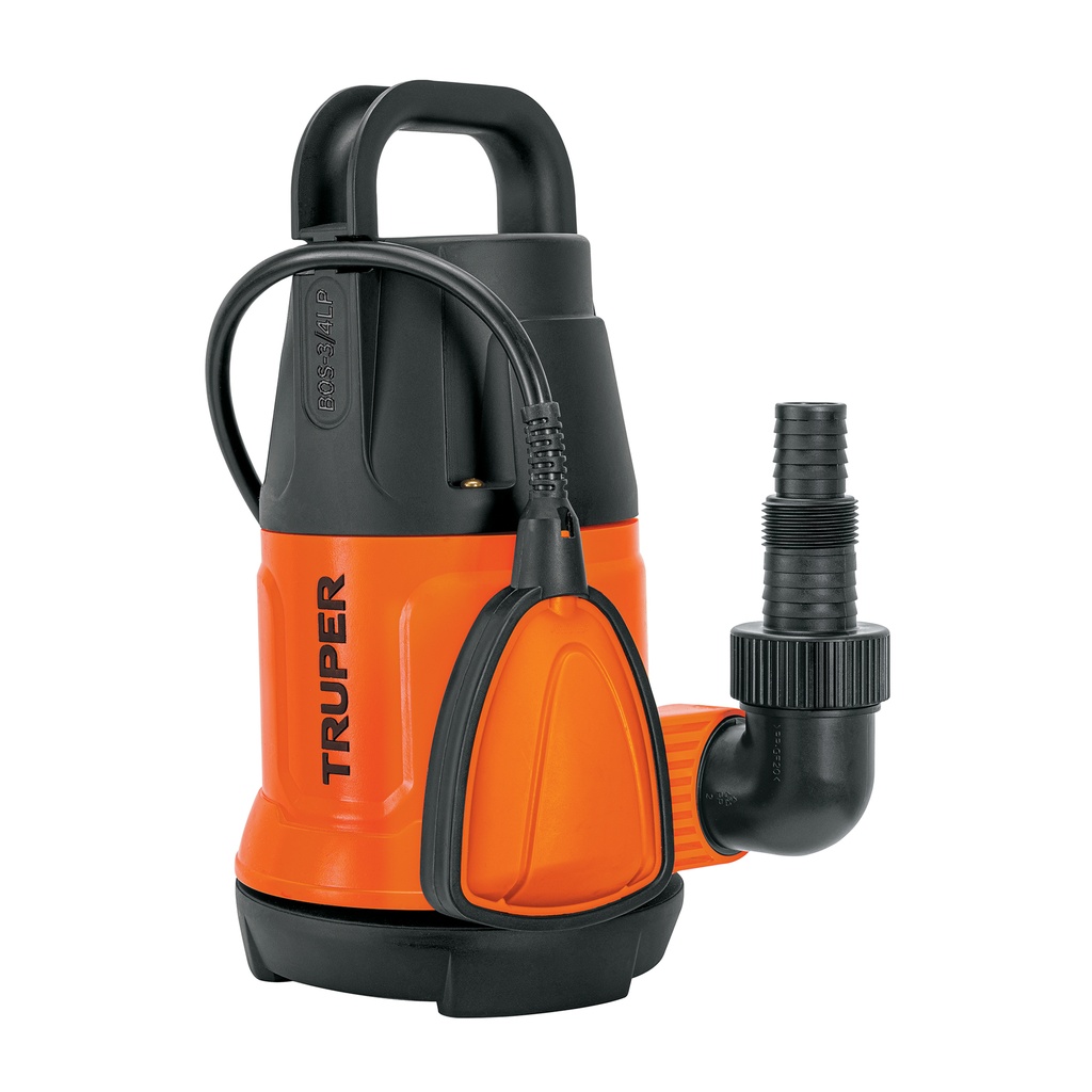 [T12600] Bomba sumergible plástica para agua limpia 3/4 HP, Truper