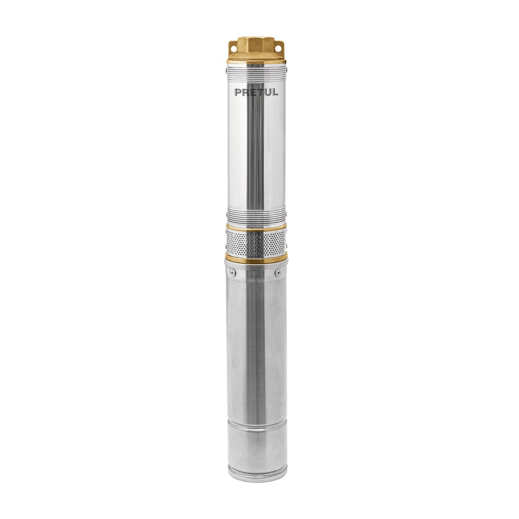 Bomba sumergible, tipo bala, 1 HP, agua limpia, Pretul