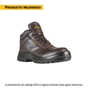 Bota de seguridad café, #23 con casquillo de acero, Pretul