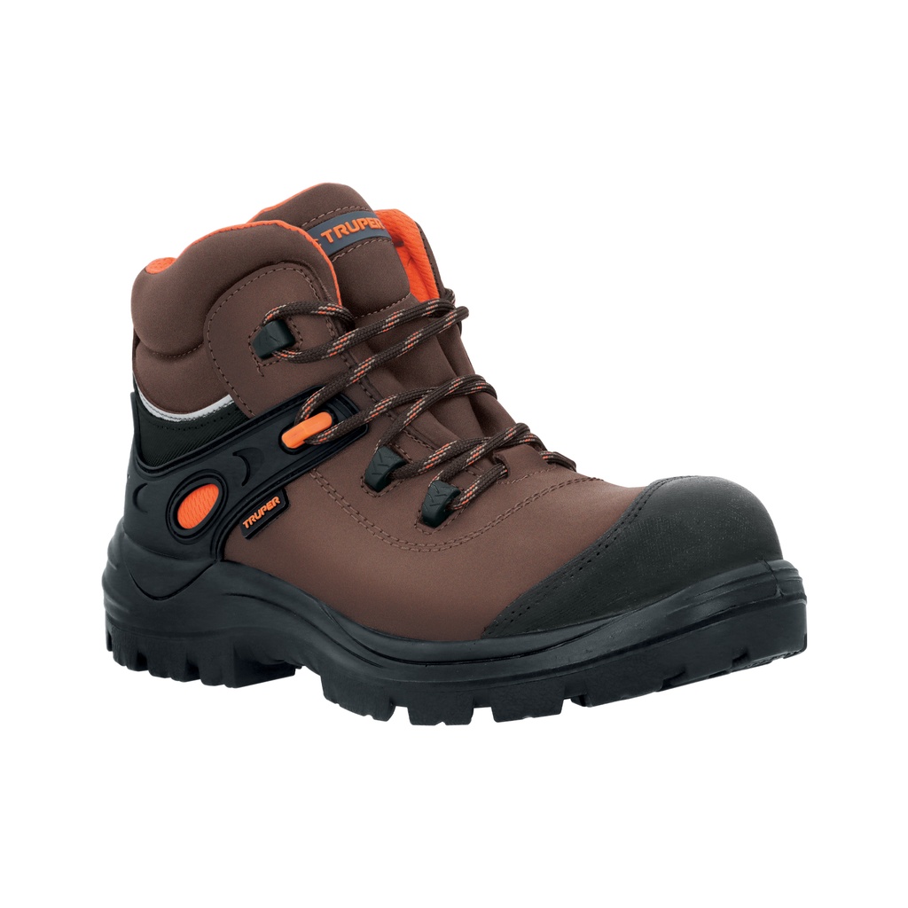 Bota de seguridad dieléctrica antifatiga café #25, Truper