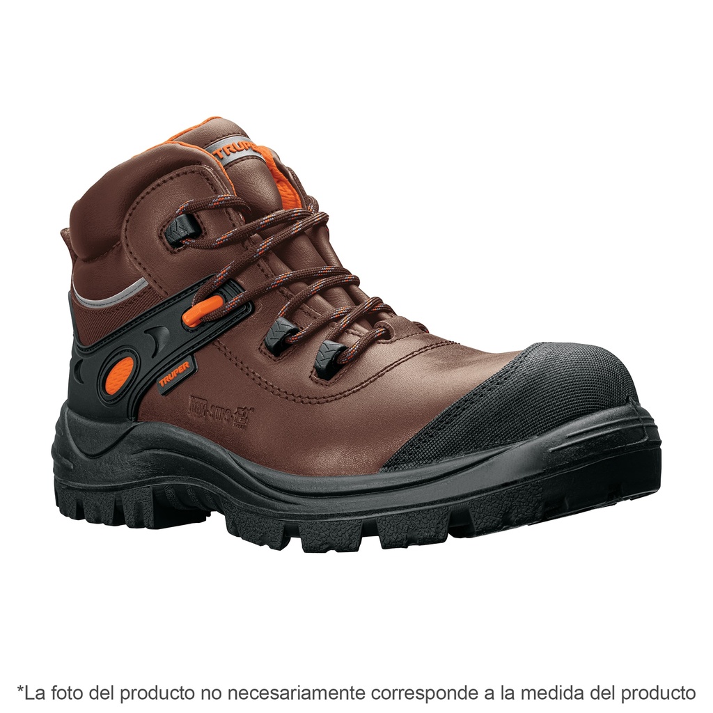 Bota de seguridad dieléctrica antifatiga café #27, Truper