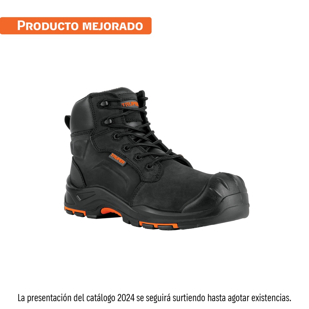 Bota de seguridad dieléctrica antifatiga negra #29, Truper