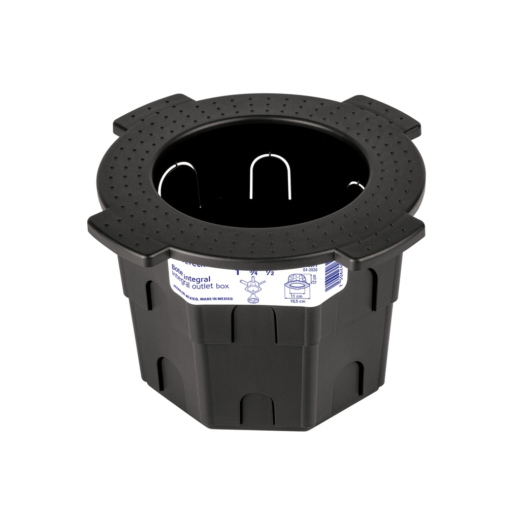 Bote integral de 12 cm, aro interno de 11 cm, Volteck