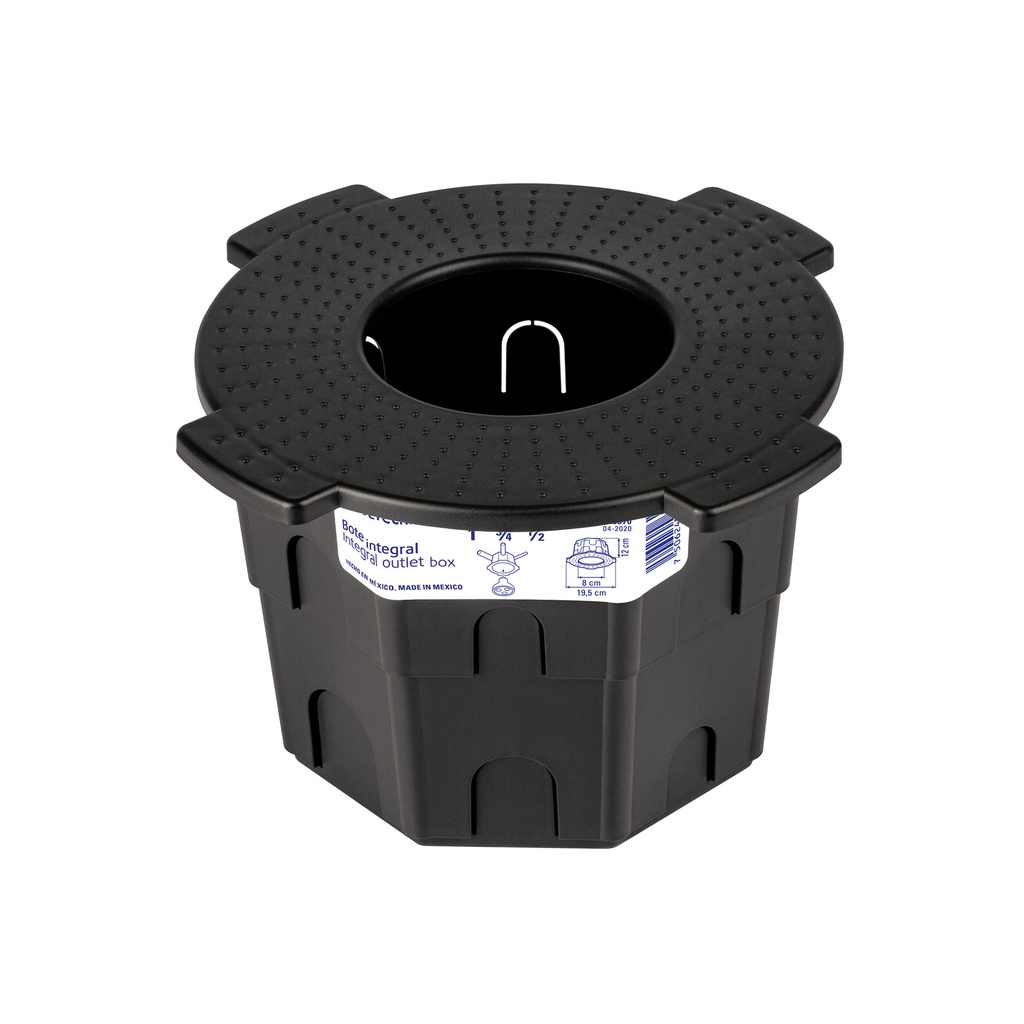 Bote integral de 12 cm, aro interno de 8 cm, Volteck