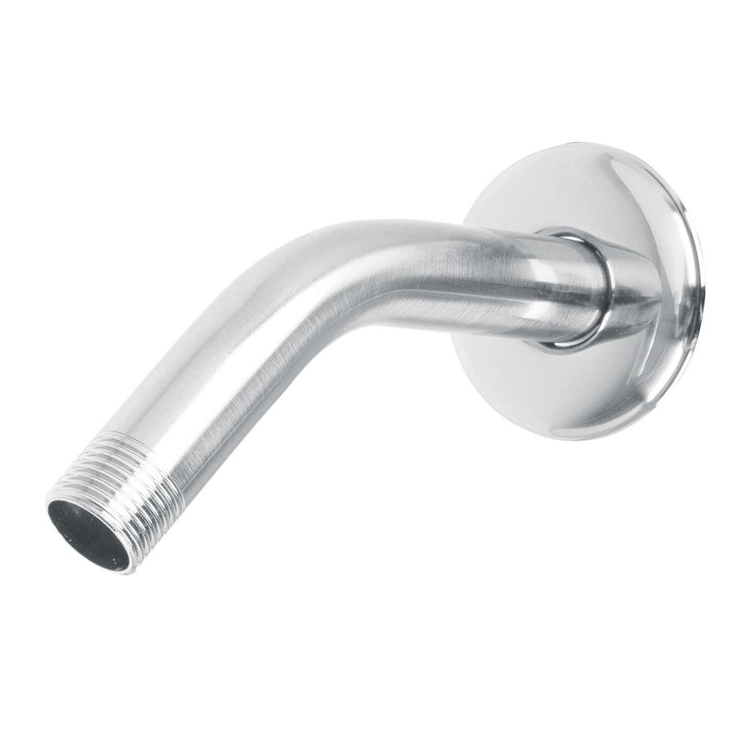 Brazo de acero cromado y chapetón de acero inox p/regadera - Pag 624, 632, 633