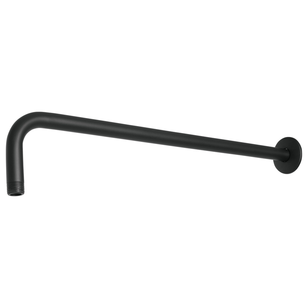 Brazo recto 50 cm con chapetón para regadera, negro mate - Pag 483