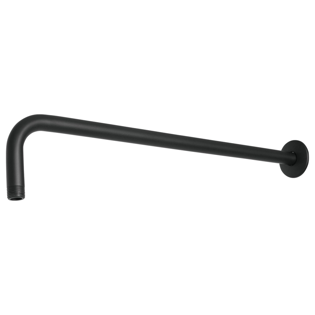 Brazo recto 50 cm con chapetón para regadera, negro mate - Pag 642