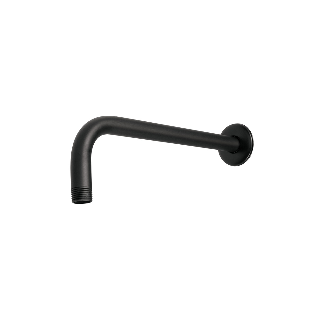 Brazo recto con chapetón para regadera, 30 cm, negro mate - Pag 633