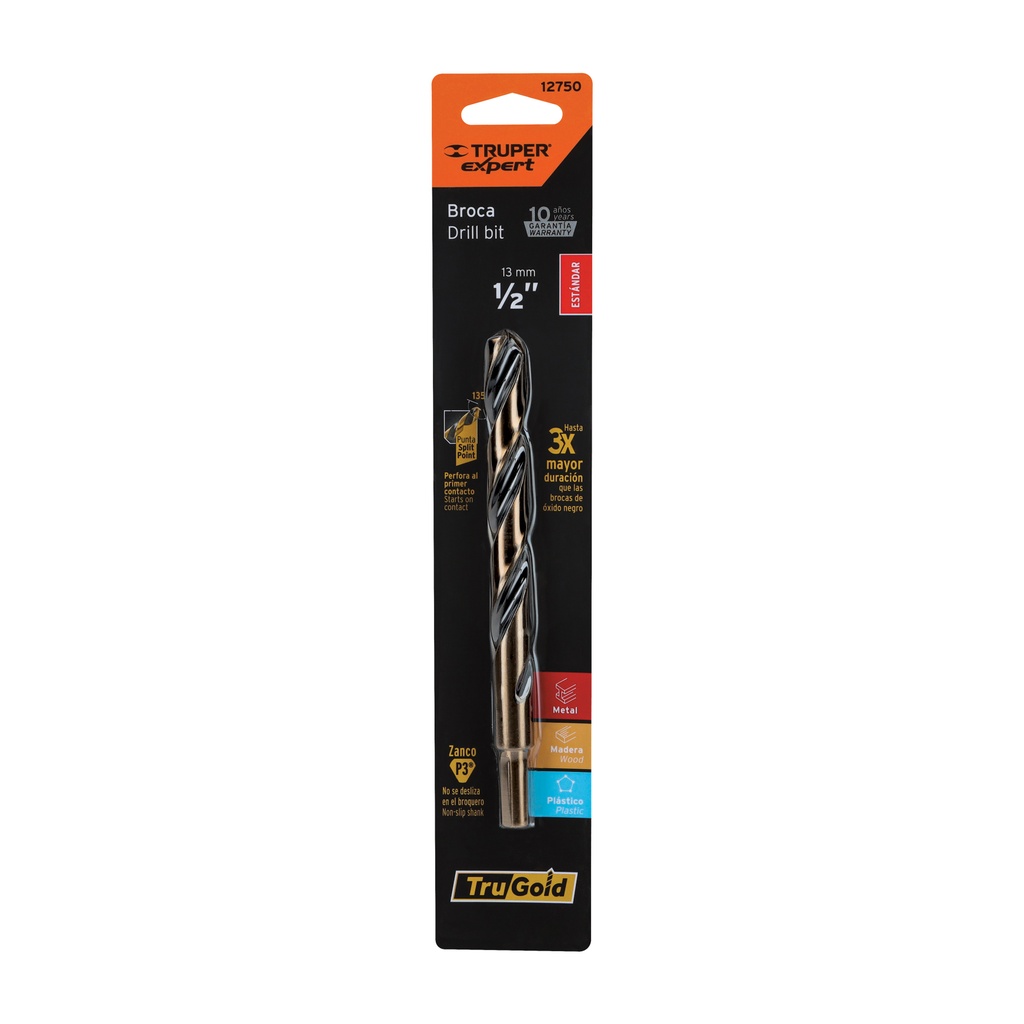 Broca HSS 1/2' Trugold para metal en blíster, Expert - Pag 55
