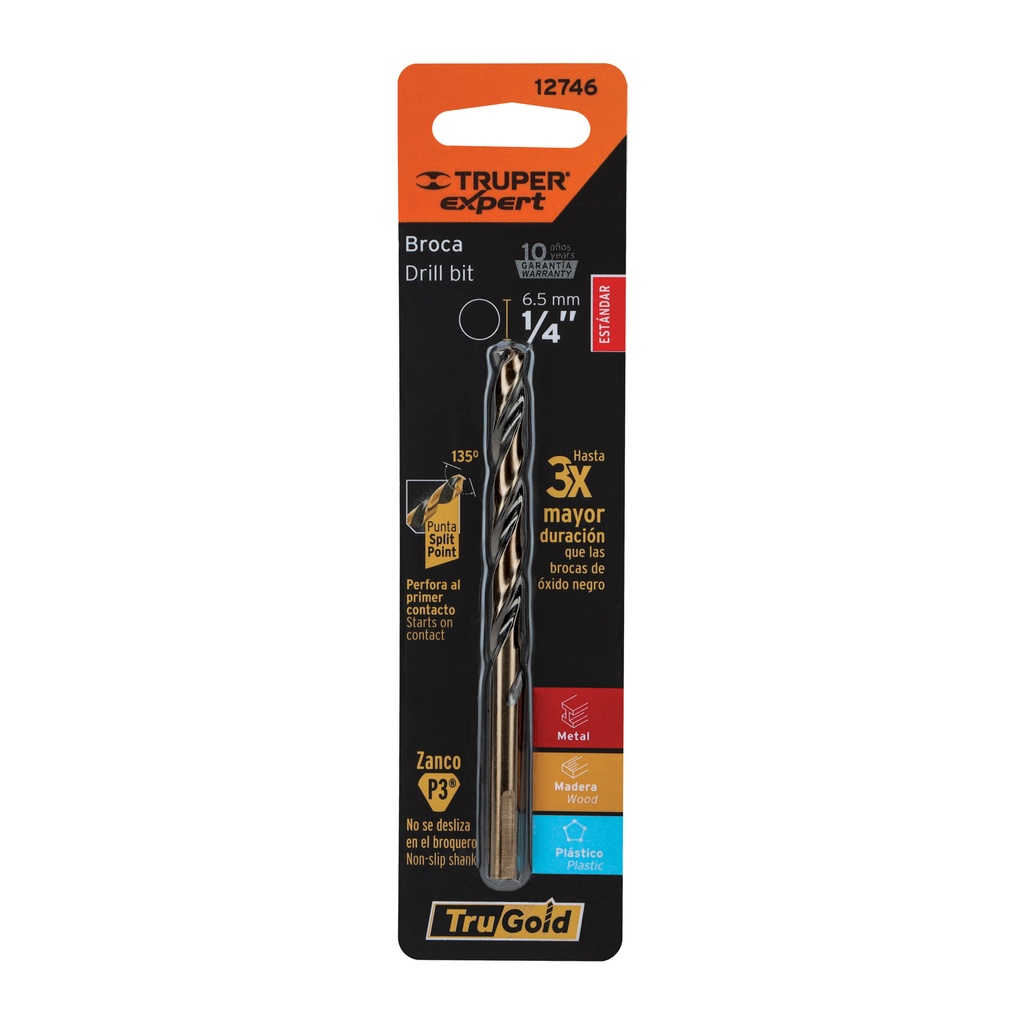 Broca HSS 1/4' Trugold para metal en blíster, Expert - Pag 55