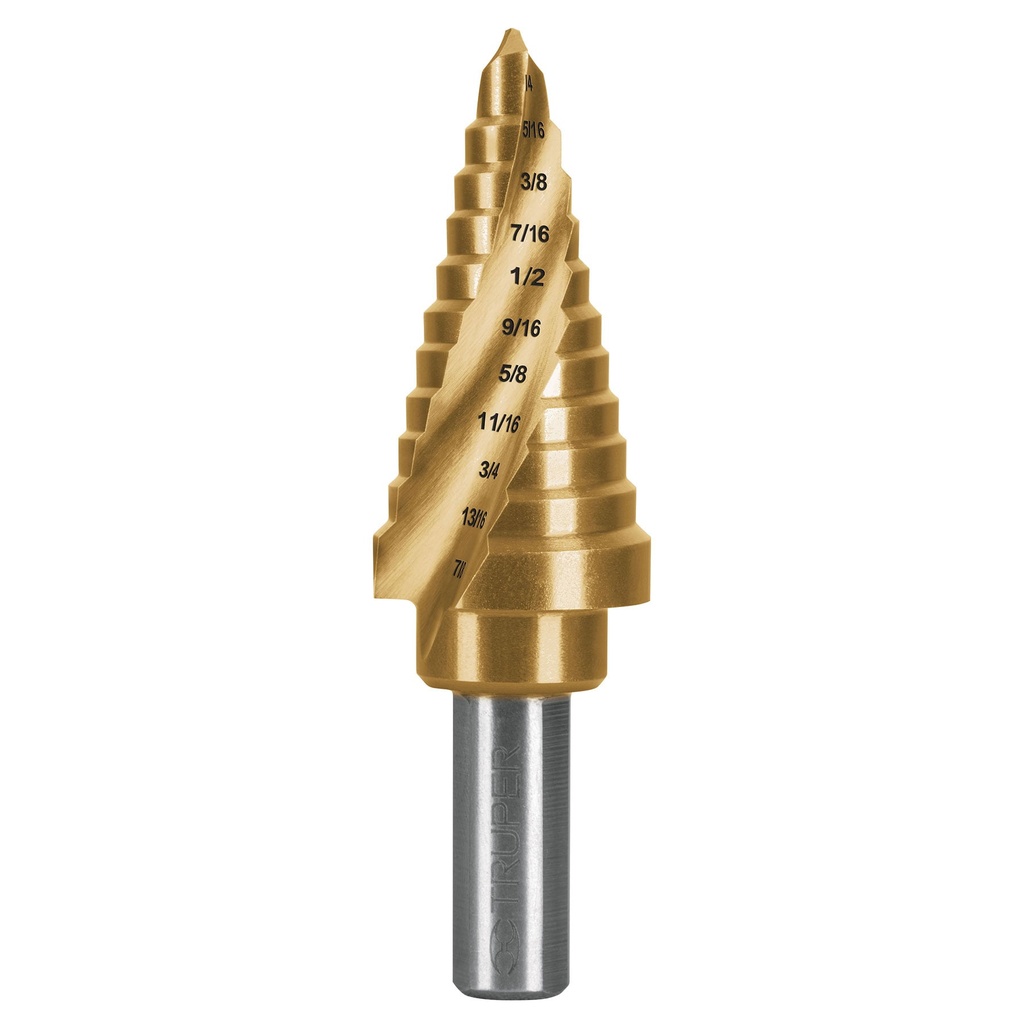 [T101554] Broca escalonada titanio 11 escalones 1/4' a 7/8', Expert - Pag 58