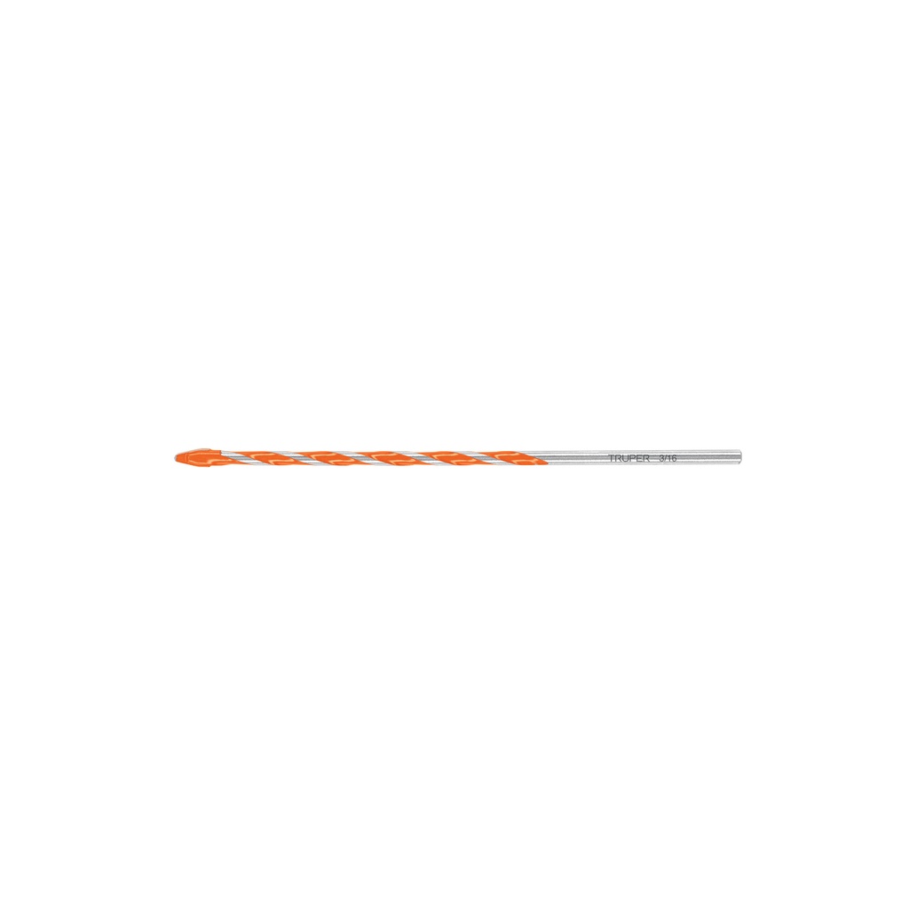 Broca multimaterial 3/16 x 6', Truper