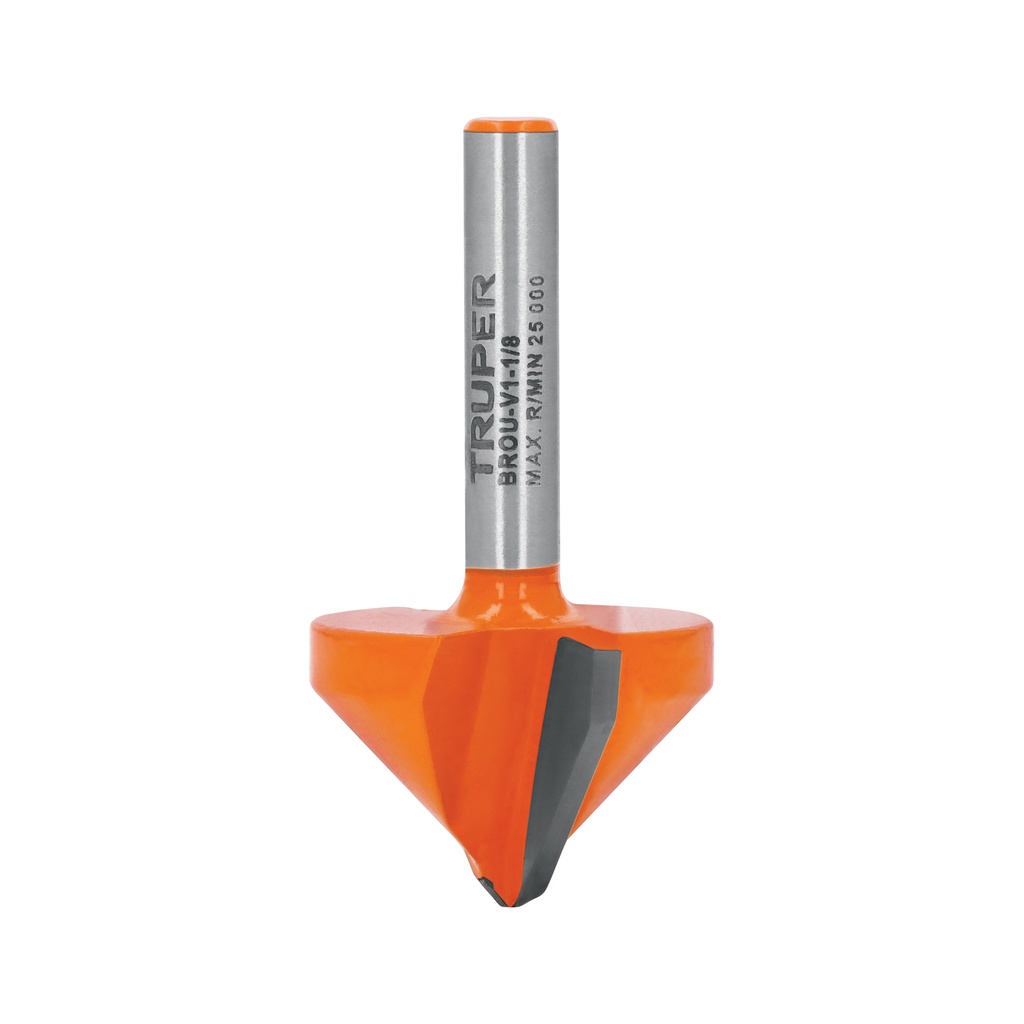 Broca para router, corte en 'V', 1-1/8'