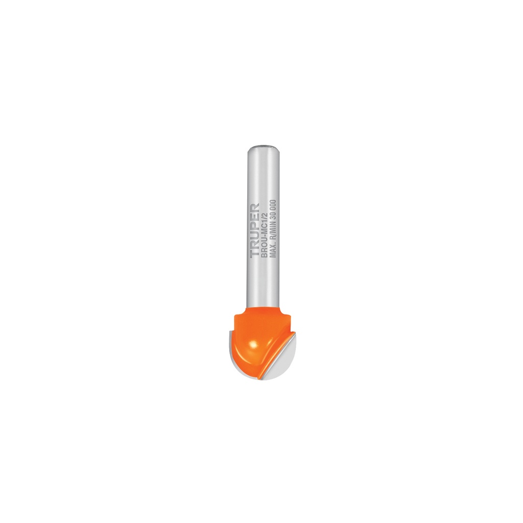 Broca para router, media caña, 1/2', Truper