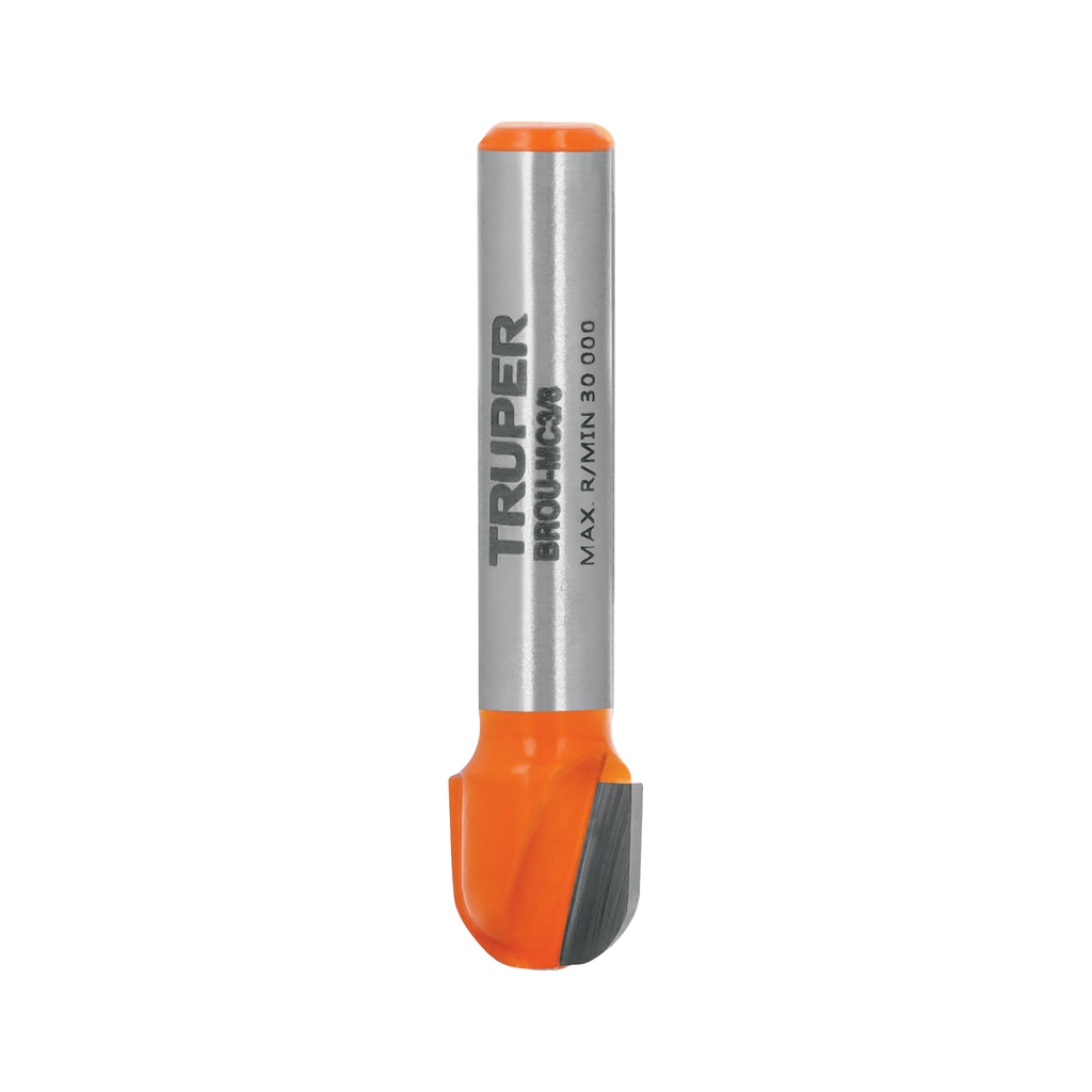 Broca para router, media caña, 3/8', Truper