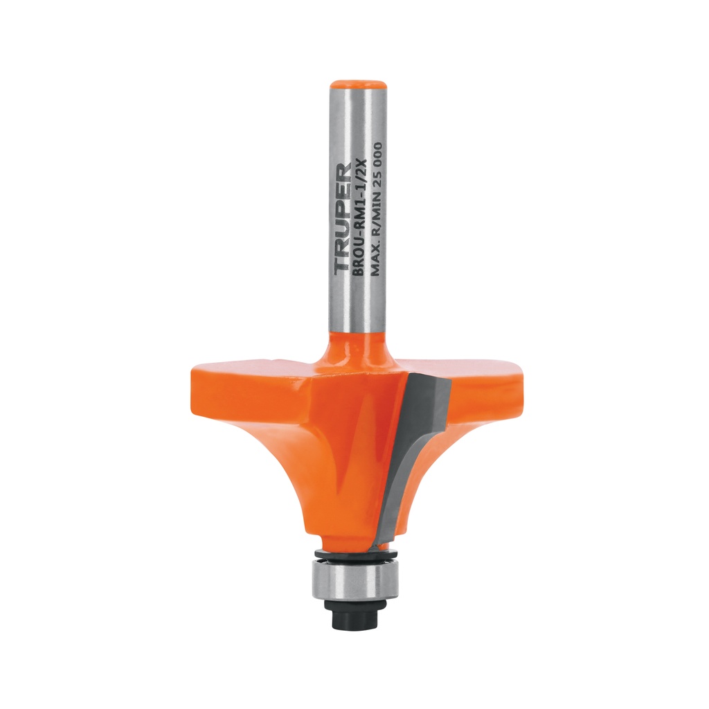 Broca para router, redondeado con moldura, 1-1/2' con balero