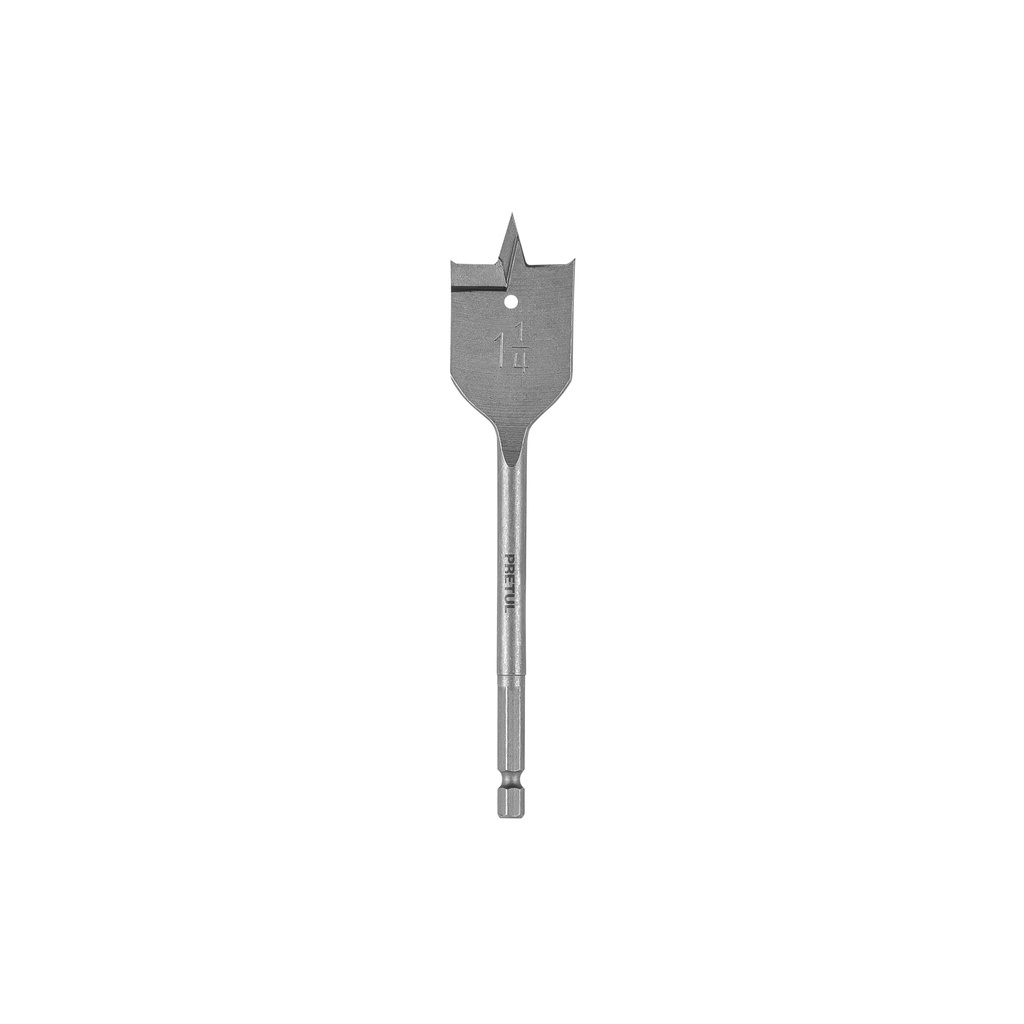 Broca plana de manita 1-1/4' para madera, Pretul