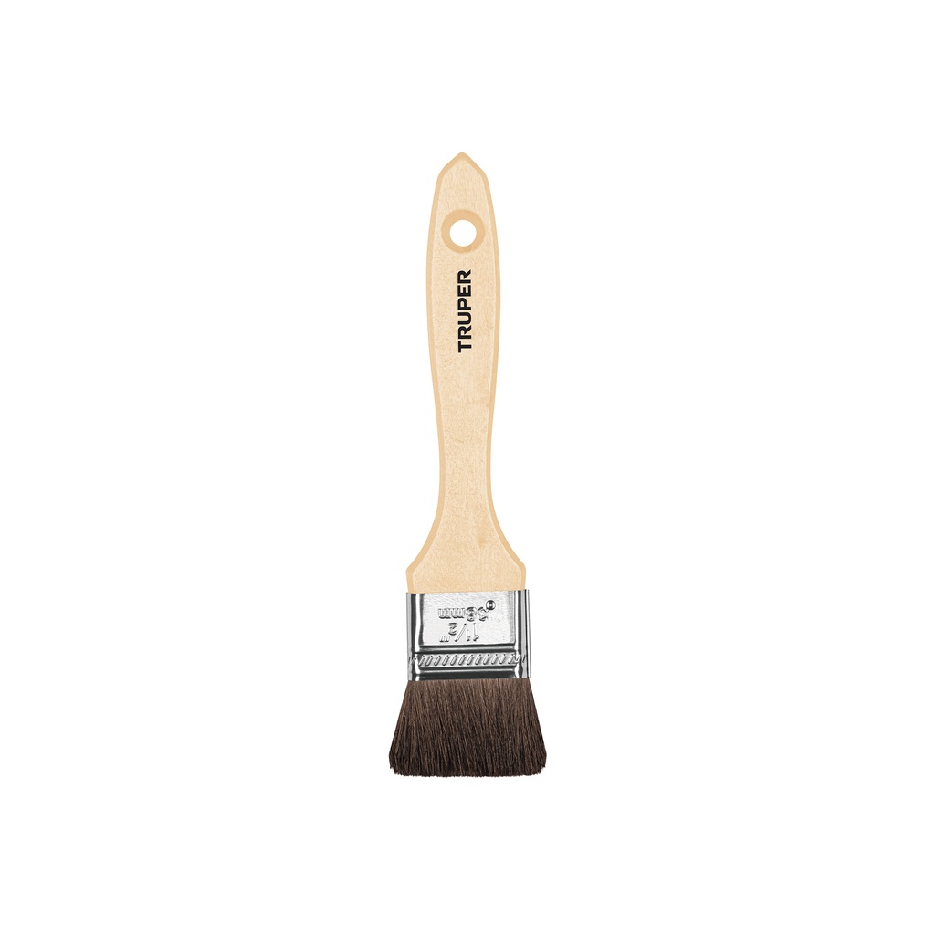 [T12467] Brocha pelo de camello de 1-1/2' con mango de madera, Truper