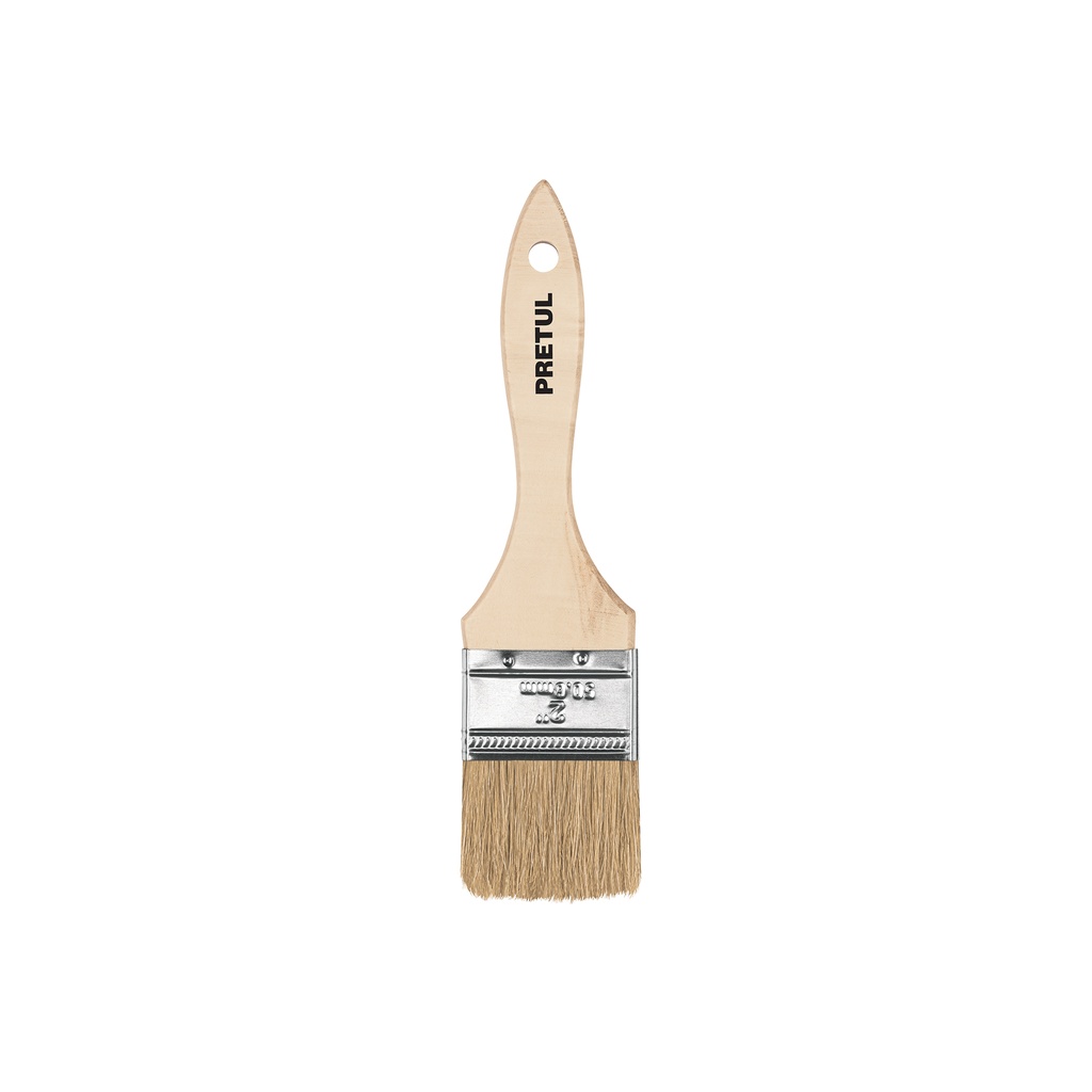 Brocha uso general de 2' con mango de madera, Pretul