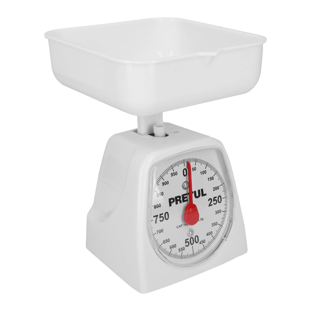 [T29970] Báscula capacidad 1 kg mecánica para cocina, Pretul
