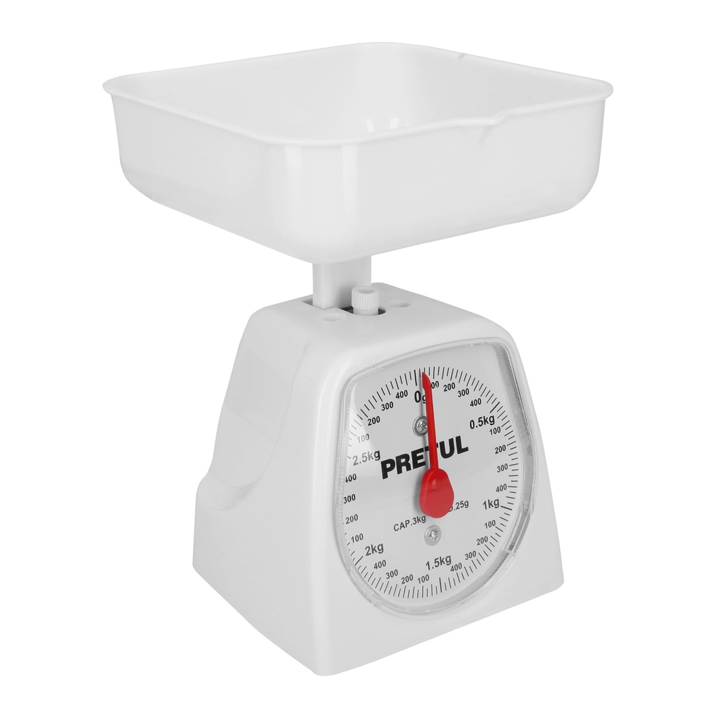 [T29972] Báscula capacidad 3 kg mecánica para cocina, Pretul