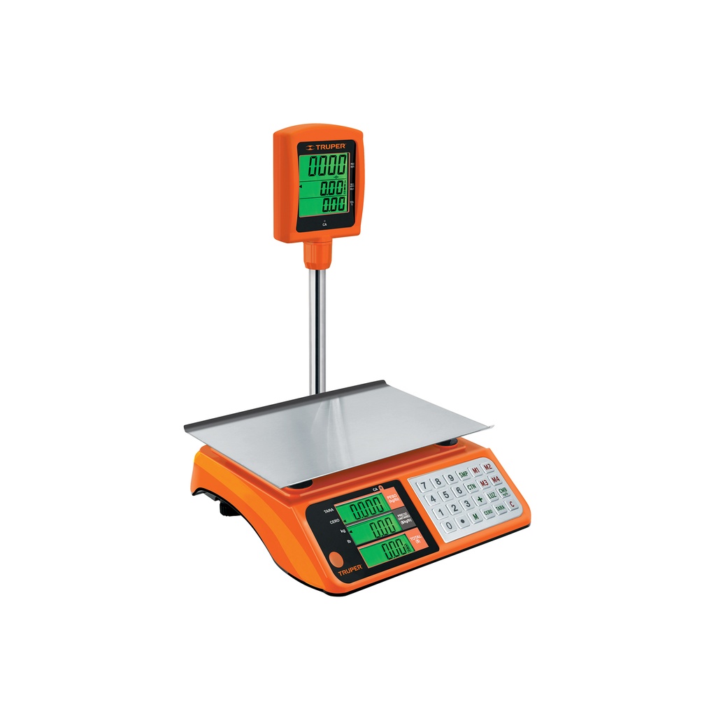 Báscula capacidad 40 kg electrónica multifunciones c/torreta