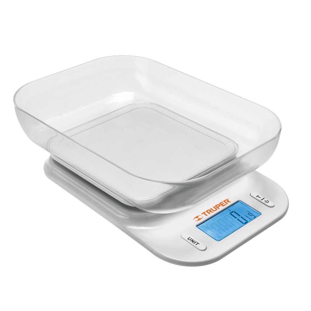 Báscula digital con tazón para cocina, 5kg, Truper - Pag 44