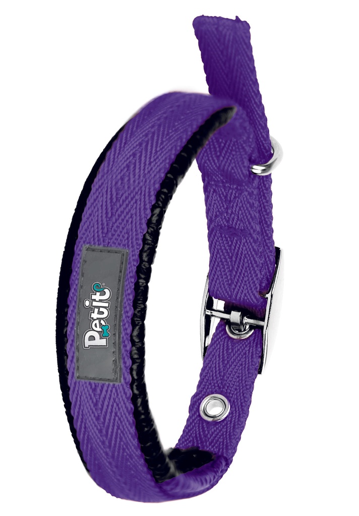 COLLAR PARA MASCOTA CHEVRON M, MORADO