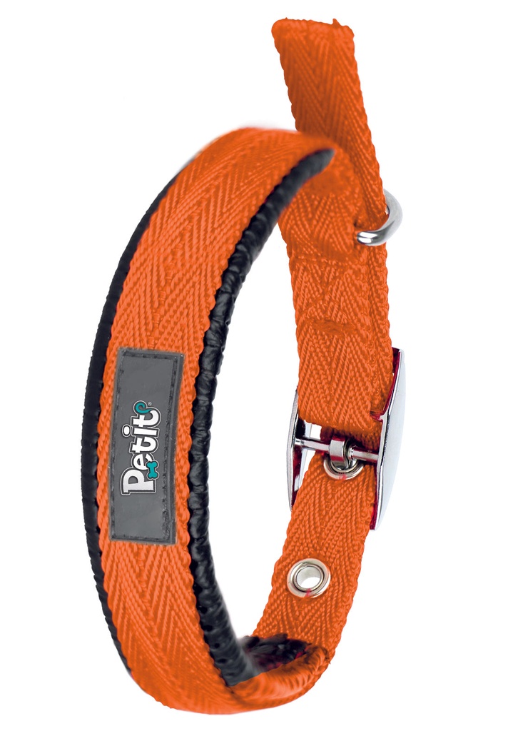 COLLAR PARA MASCOTA CHEVRON M, NARANJA