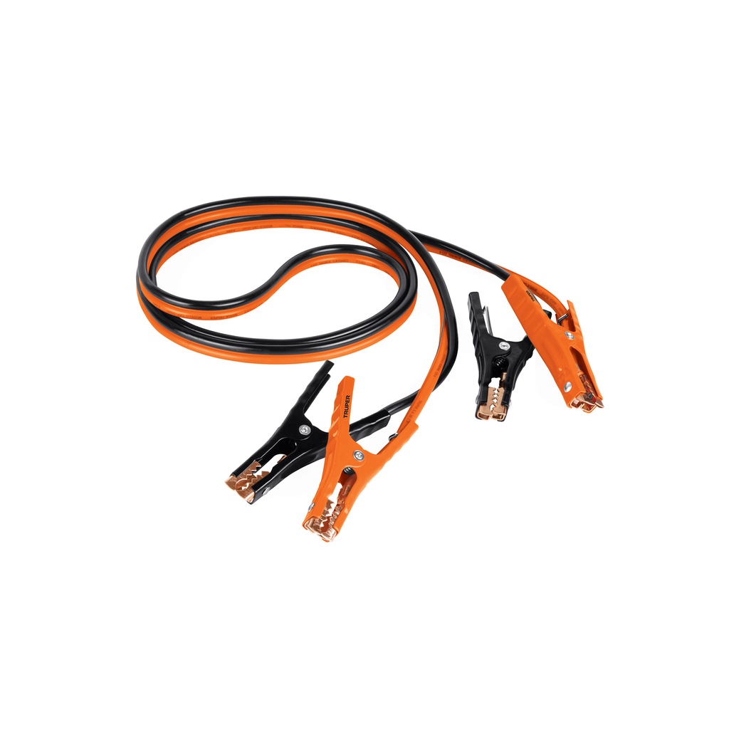 [T17543] Cables pasa corriente 3 m, 225 A, 8 AWG, con funda, Truper