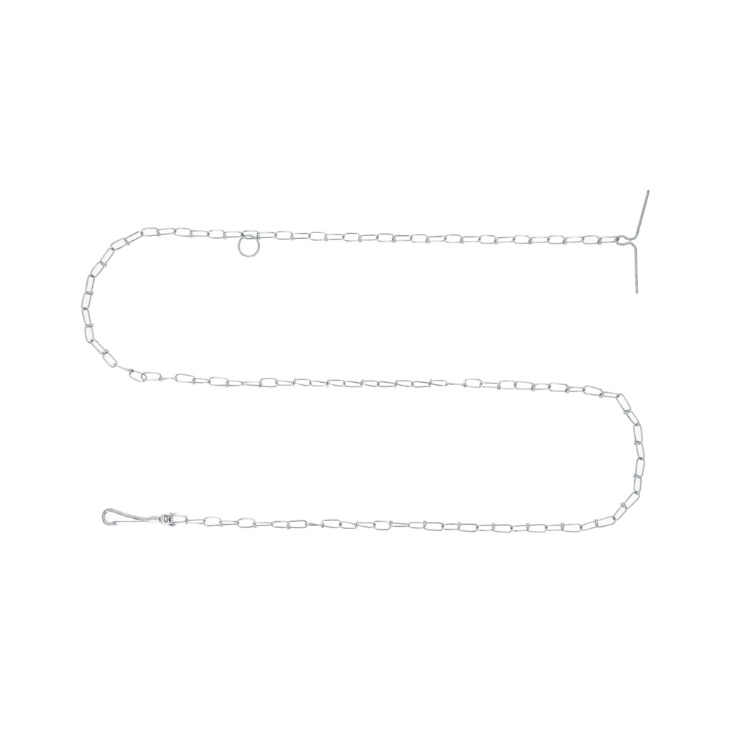 [T44312] Cadena de 1.8 m de amarre para perro, 1.7 mm, Fiero