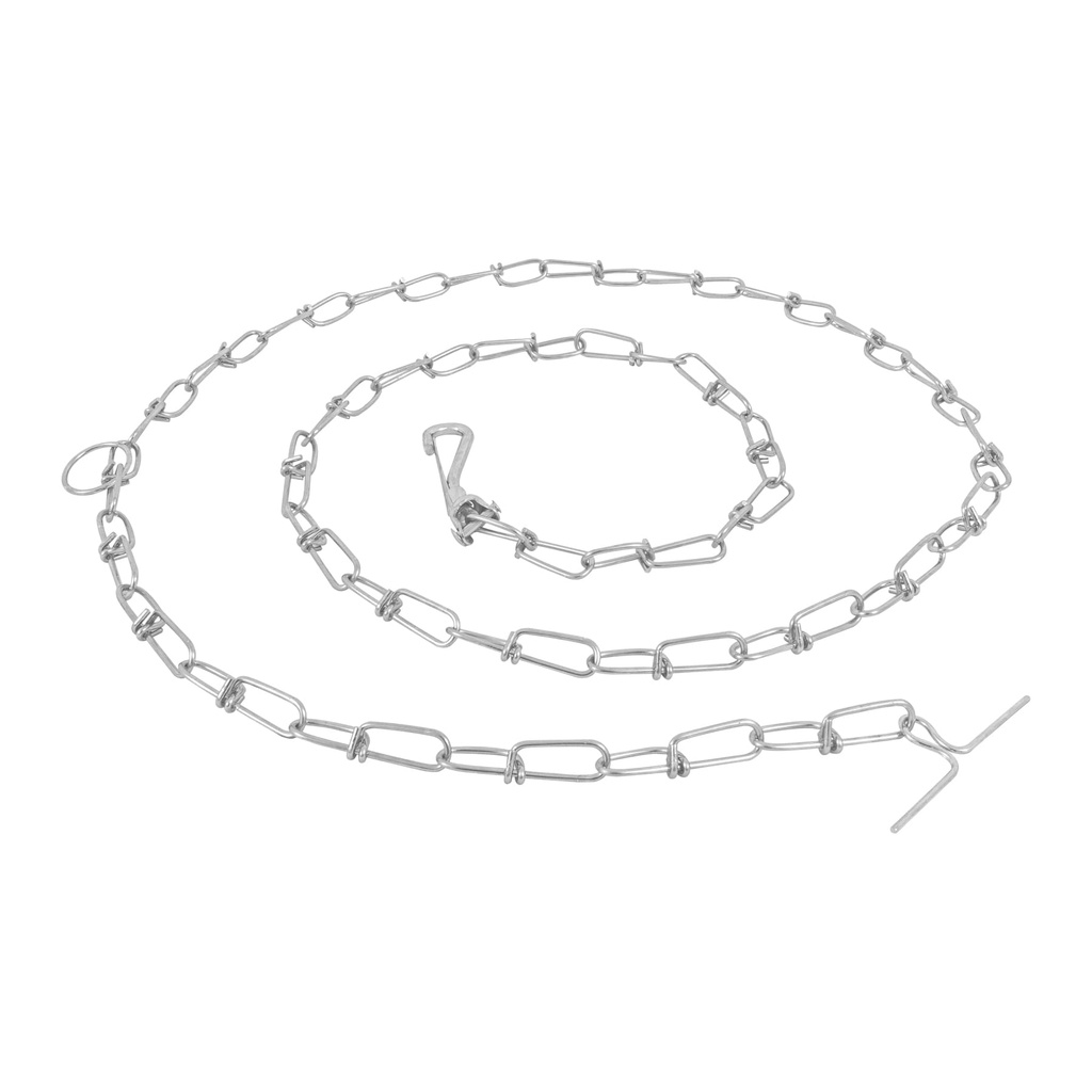[T44314] Cadena de 1.8 m de amarre para perro, 2.4 mm, Fiero