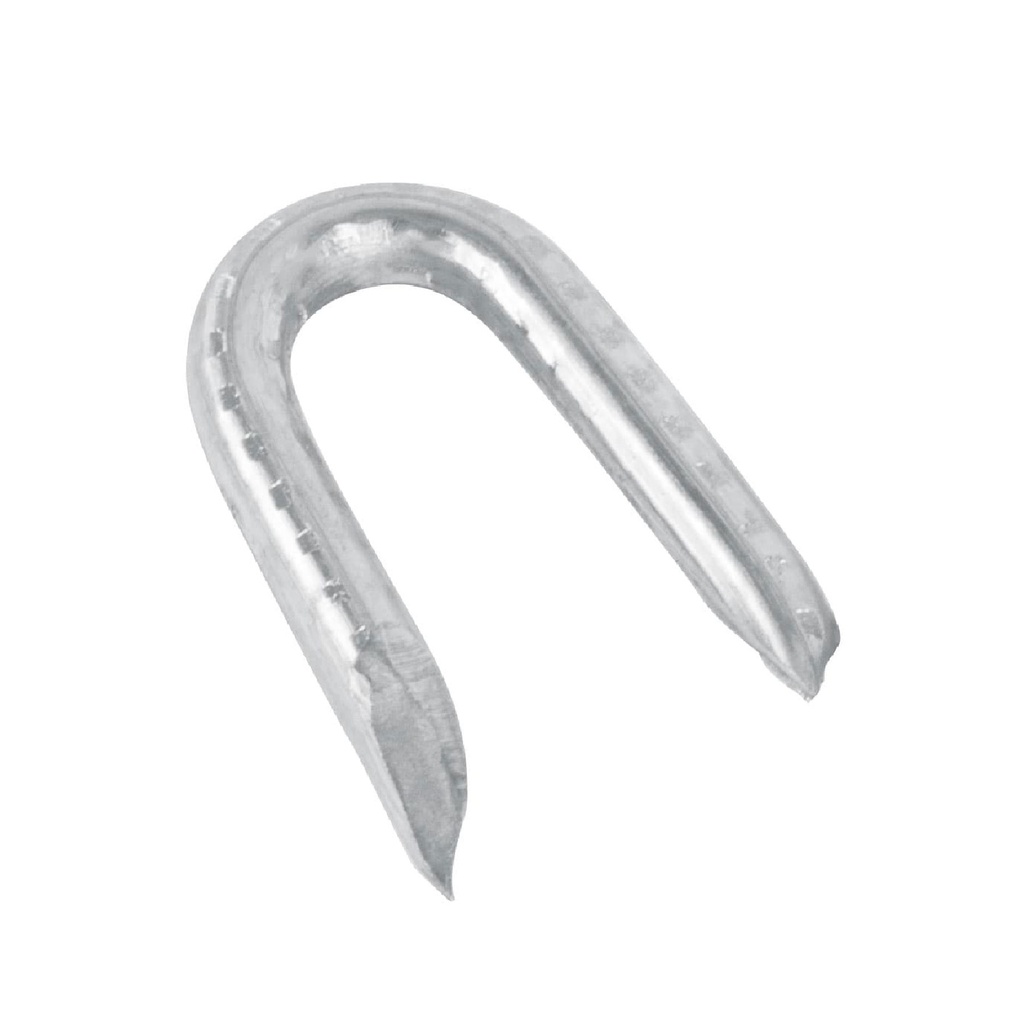 [T44513] Caja con 10 kg de grapas 1' galvanizadas p/alambre de púas