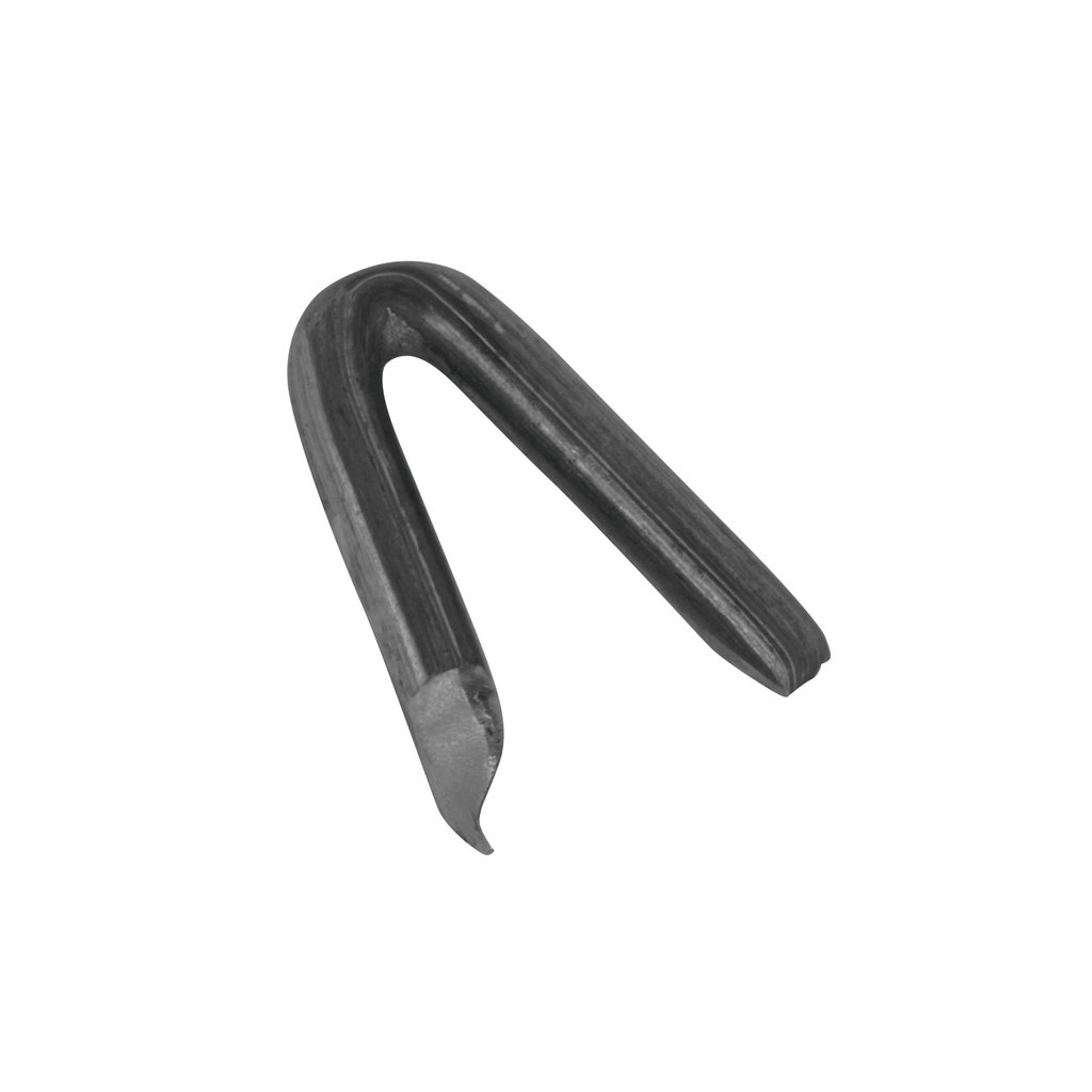 Caja con 10 kg de grapas 1' negras p/alambre de púas, Fiero