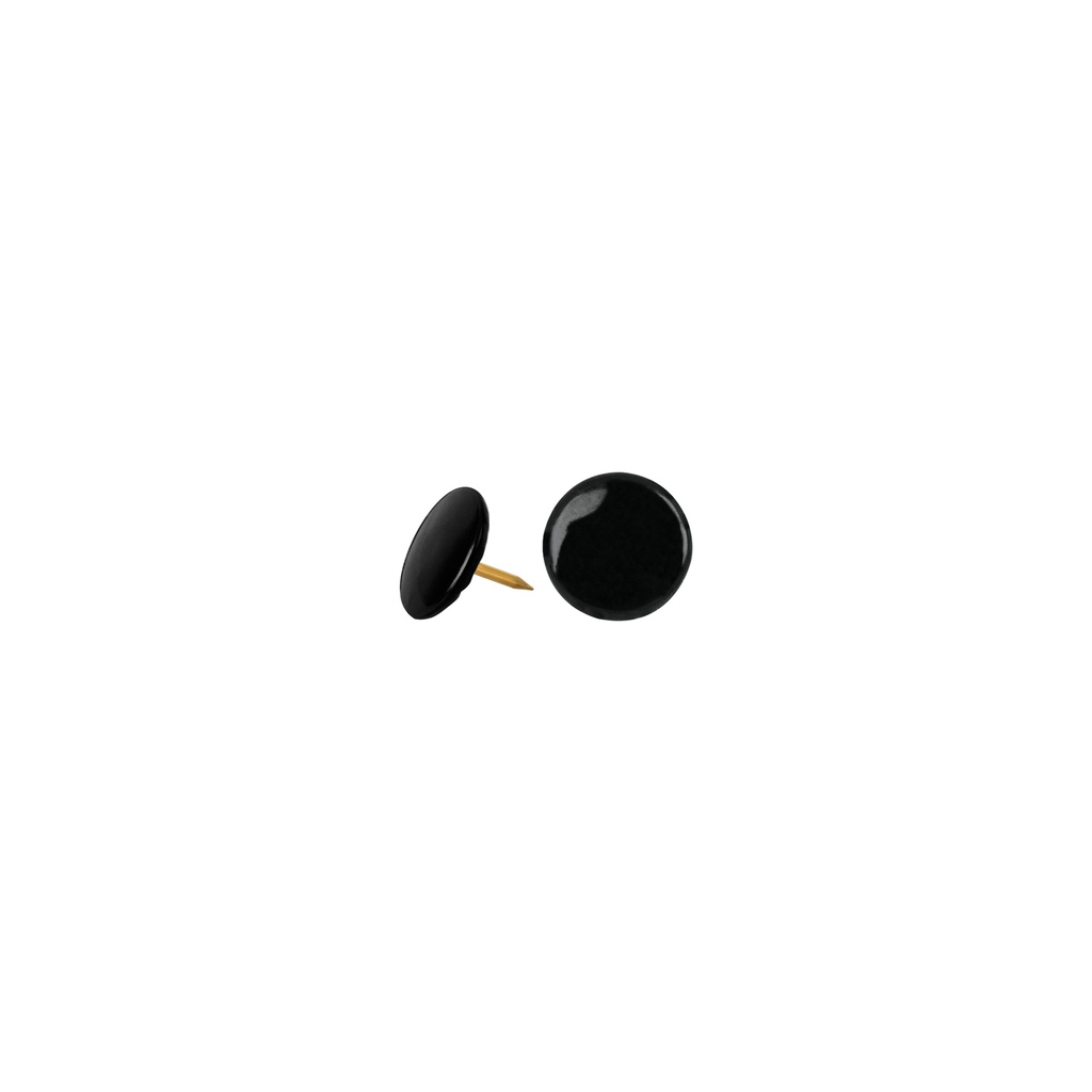 [T41251] Caja con 100 chinches negras, Fiero
