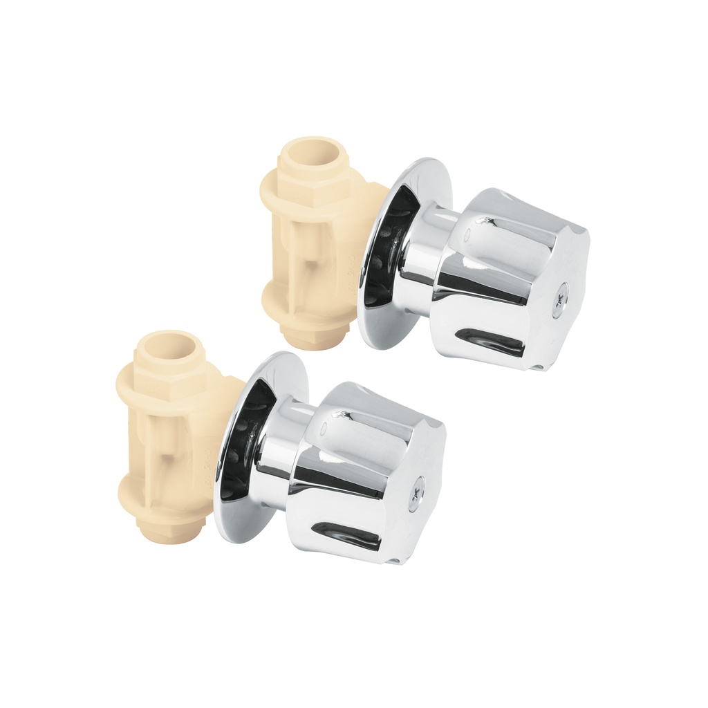 Caja con 2 llaves de empotrar de CPVC para regadera, Foset - Pag 526