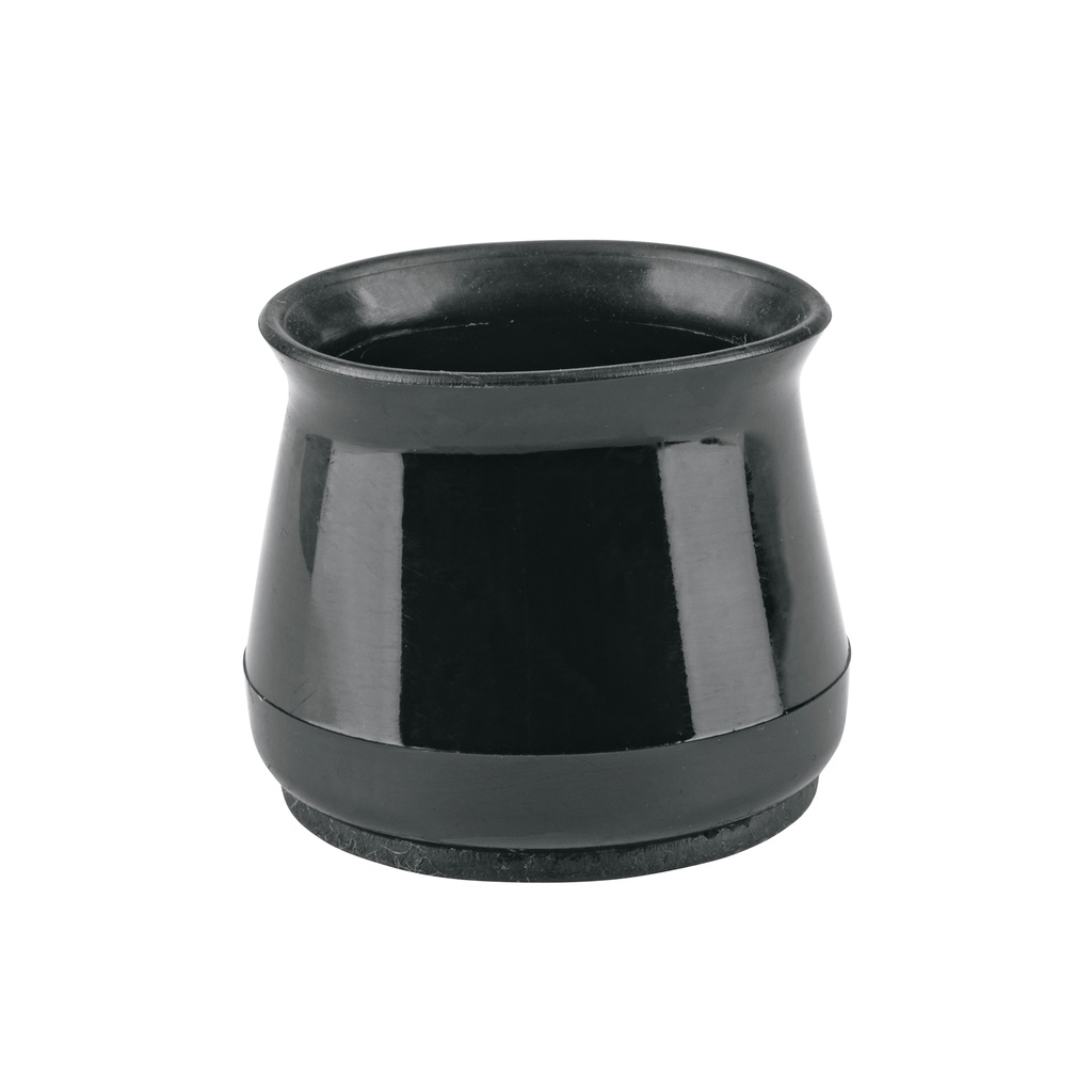 Caja con 24 protectores para patas de silla, negro