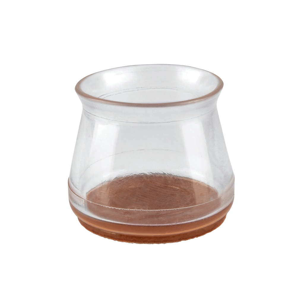 Caja con 24 protectores para patas de silla, transparente