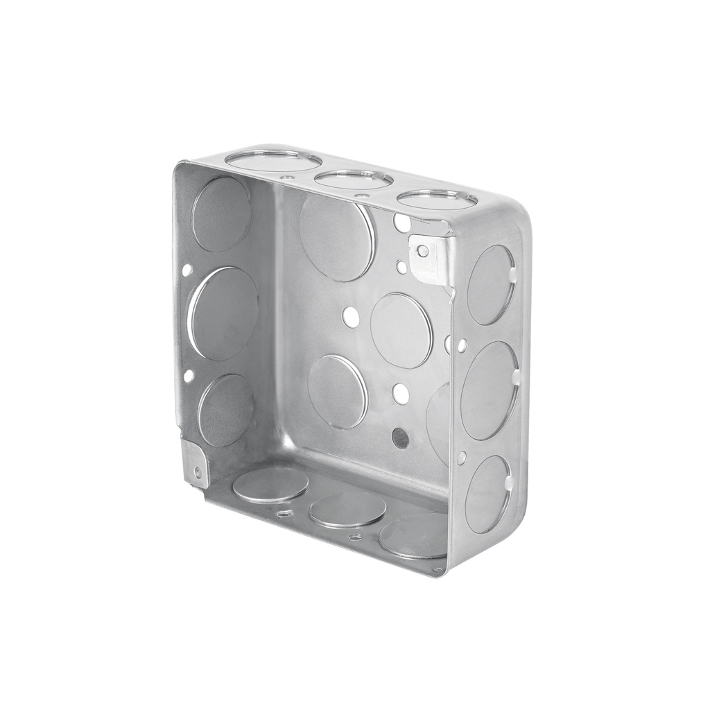 Caja cuadrada 4' x 4' reforzada, Volteck
