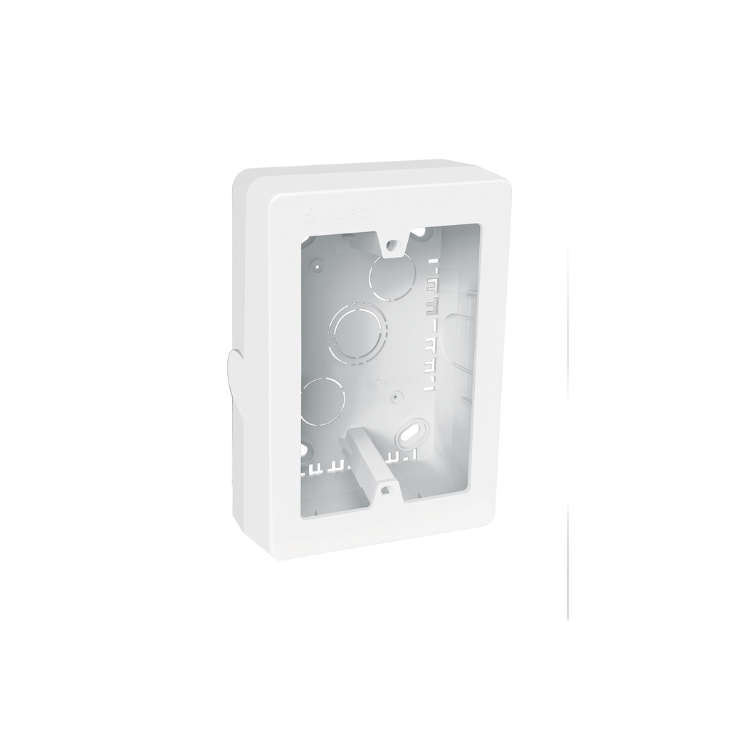 [T40141] Caja de contactos para canaleta 3' x 5', blanca, Volteck