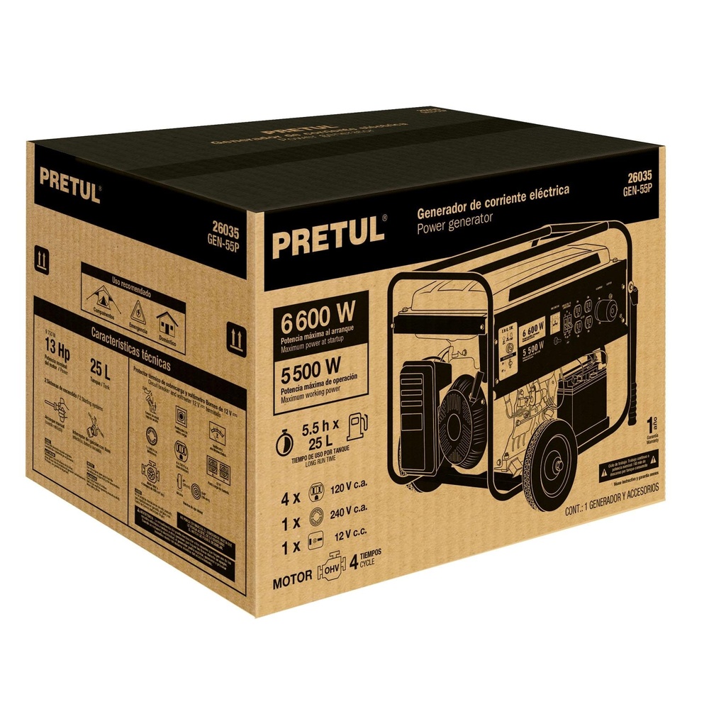 [T27123] Caja de empaque de repuesto GEN-55P, Pretul