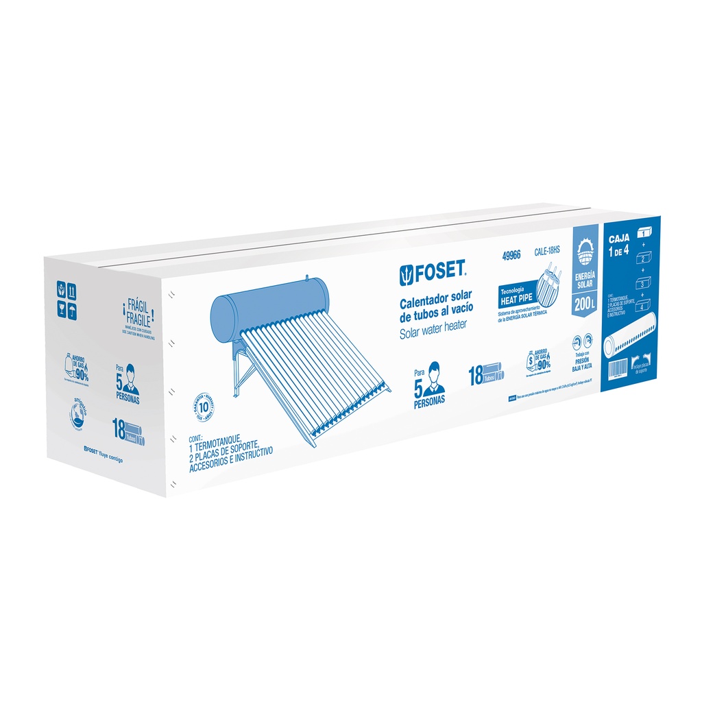 Caja de empaque de repuesto para CALE-18HS-1, Foset