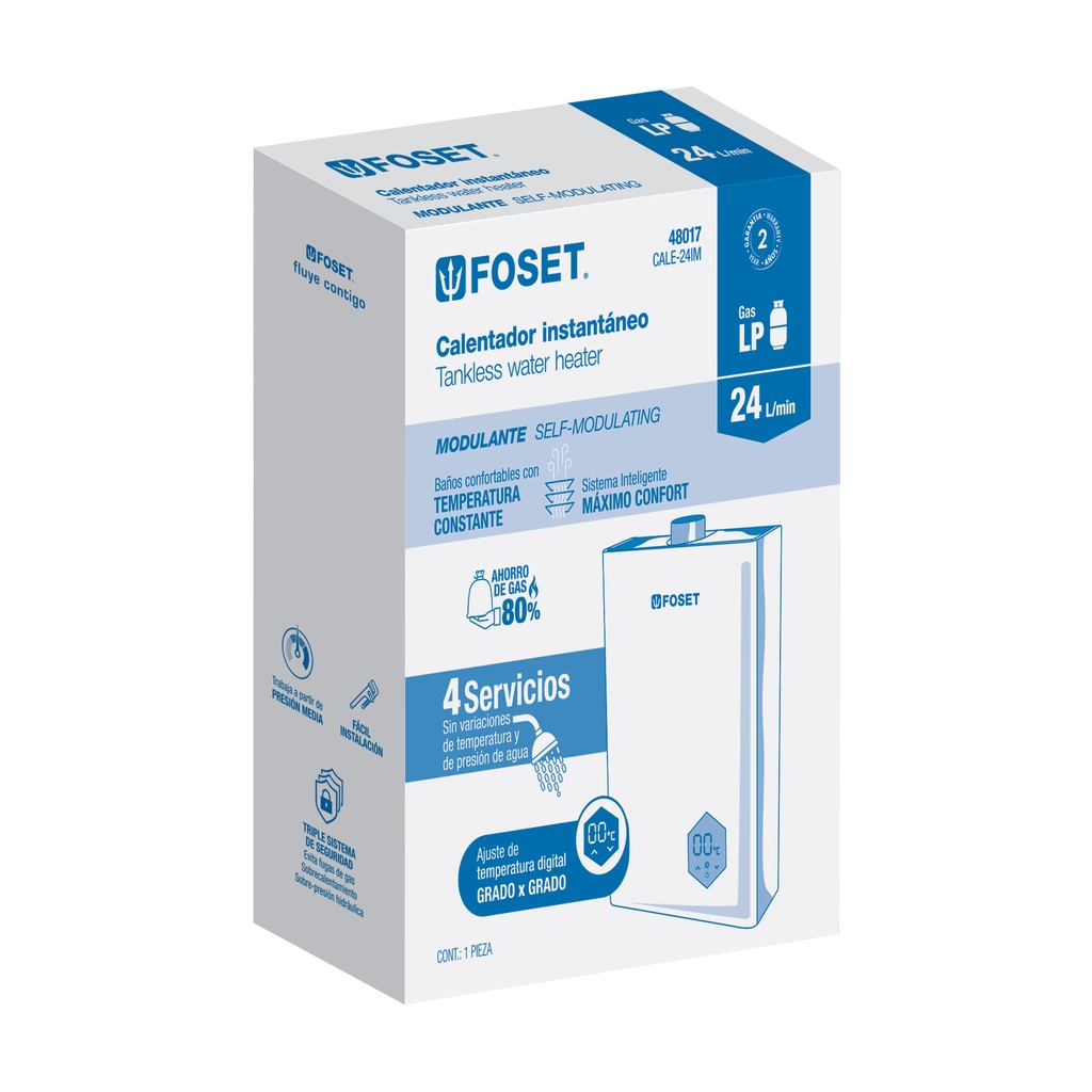 Caja de empaque de repuesto para CALE-24IM, Foset