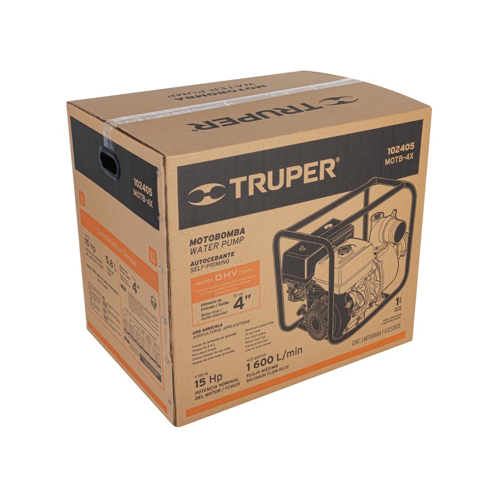 Caja de empaque de repuesto para MOTB-4X, Truper