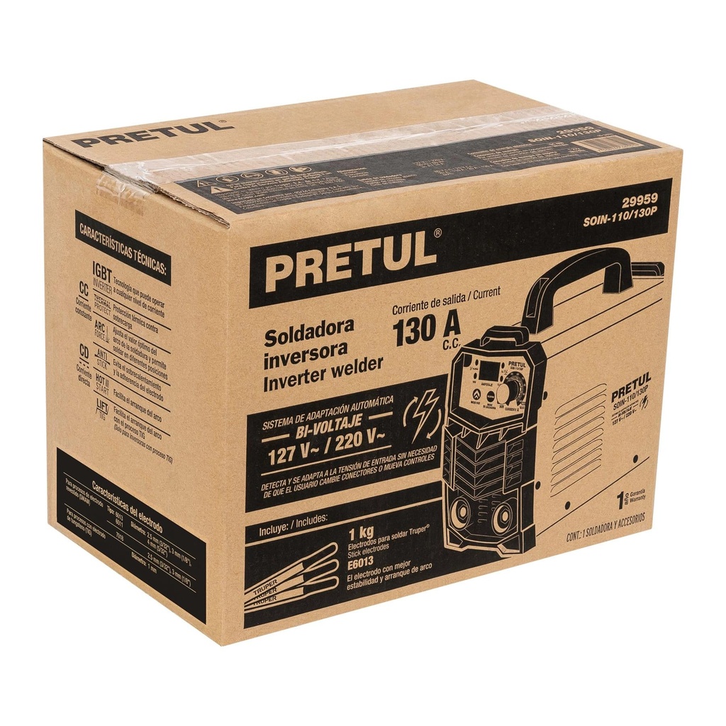 [T27235] Caja de empaque de repuesto para SOIN-110/130P, Pretul