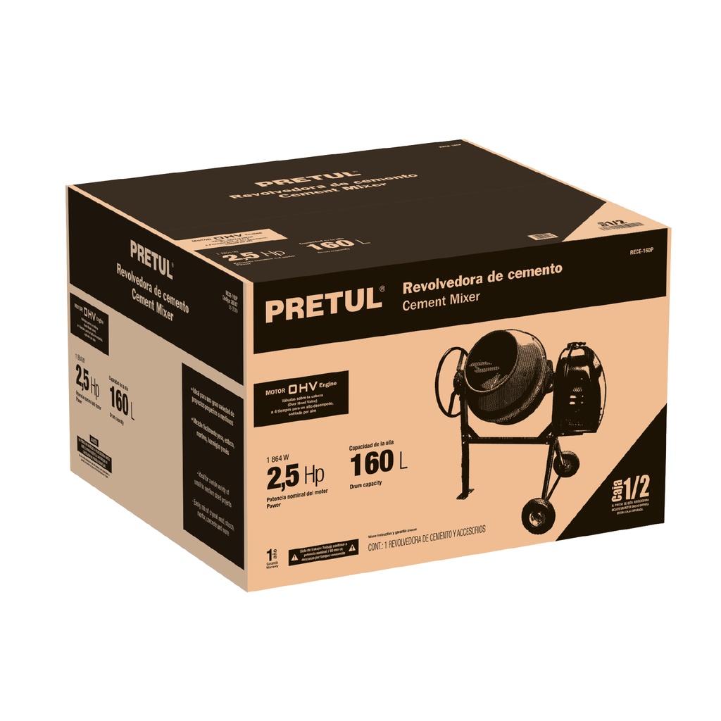 Caja de empaque de repuesto para accesorios RECE-160P, Pretu